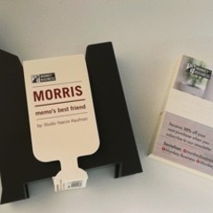 【MONKEY BUSINESS】メモスタンド　文房具　Luckies Morris  ブラックの画像