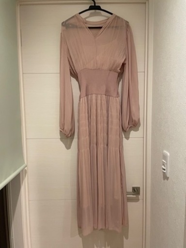 flay.id ウエストゴム　シフォンワンピ