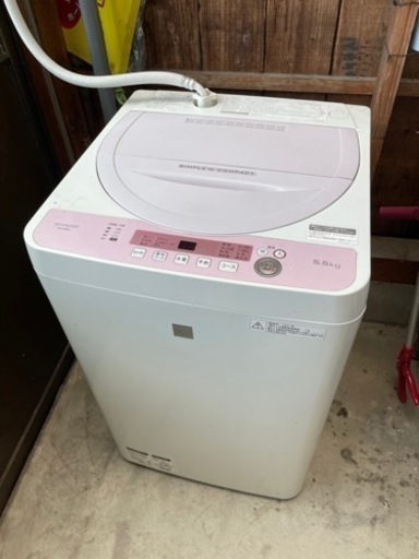 洗濯機シャープ2017年製　ES-G5E5-KP