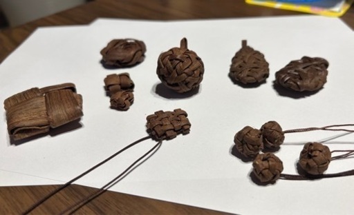 山葡萄のつるで作った小物セット
