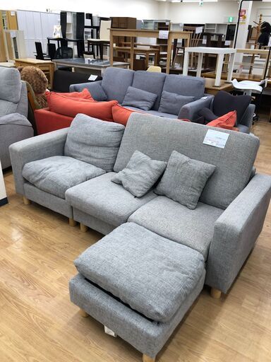 ★ジモティ割あり★  ソファ  W188×D130×H80 クリーニング済み SJ3224