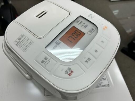 2021年製　アイリスオーヤマ　ジャー炊飯器　KS-RC21M05-W■炊飯容量0.54L■