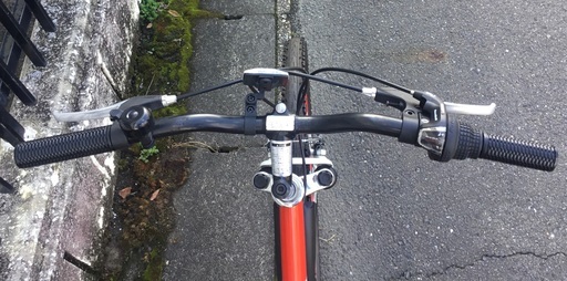 ＜新品・未使用車＞MTB型26インチ折りたたみ自転車・フルサスペンション・ミッキーロケットのロゴ入り・シマノ6段変速・ Vブレーキ・ピ