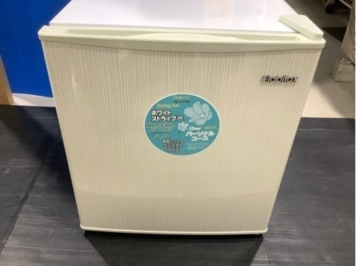 Elabitax 46L 直冷式　1ドア　電気冷蔵庫　ERー517(W)  2015年製