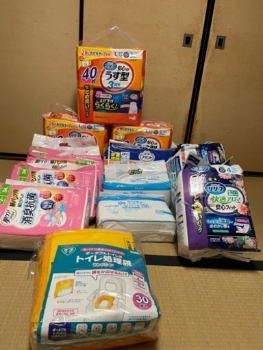 介護用リハビリパンツ、パット、ポータブルトイレ処理袋