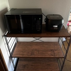 棚　電子レンジ　炊飯器