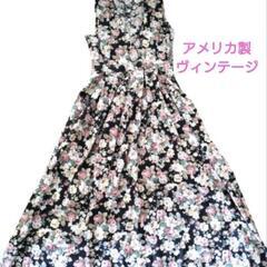 R. J. STEVENS 花柄 レトロ USA 古着 ヴィンテ...