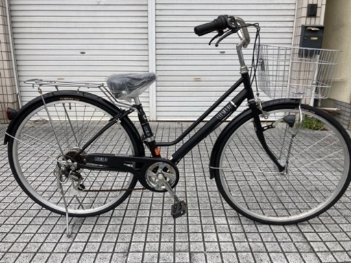 【27インチ自転車】6段変速　LEDオートライト仕様　前後タイヤ、サドル、鍵新品❗️スペアキーあり　若林自転車　浜大津店　SALE中❗️