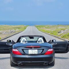 宮古島発！メルセデス・ベンツ　SLK【本革シート】R6年3月まで車検あり！電動オープン！の画像