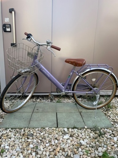 自転車　パープル　20インチ