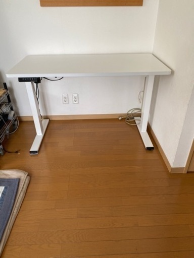 FLEXISPOT　EF1W　電動昇降デスク　脚白（白天板付き）