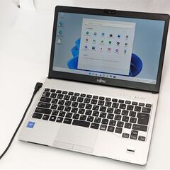 送料込 おまけ有り 高速SSD 中古ノートパソコン DVDRW 13.3型 富士通 S937/S 第7世代Celeron 8GB 無線 Bluetooth カメラ Windows11 Office