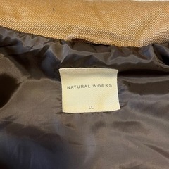 ナチュラルワークス　メンズ　中綿ベストの画像