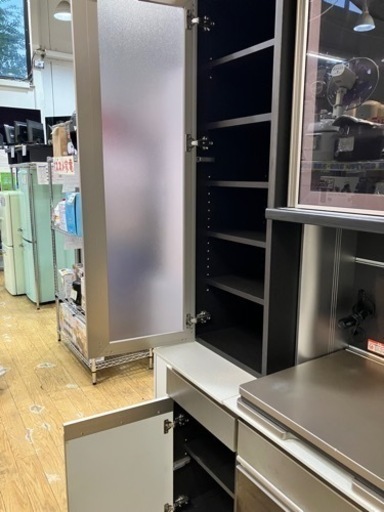 10/7値下げいたしました！⭐️人気⭐️ 大川家具 2面レンジボード No.4325