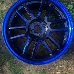 RAYS 57 ULTIMATE グラムライツ PCD100 4H 17×7J ＋50 アクア シビック等に の画像