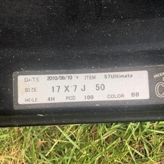 RAYS 57 ULTIMATE グラムライツ PCD100 4H 17×7J ＋50 アクア シビック等に の画像