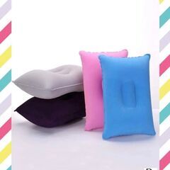 【♡新品♡】キャンプ 災害用 コンパクト エアー 枕 ネイビー