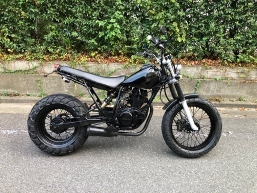 ヤマハ★TW200★オールブラック★シンプルカスタム★