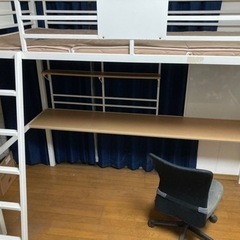【急募】ロフトベッド　9月12日までに引き取りにこれる方を優先させてもらいますの画像