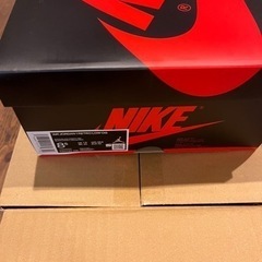 ナイキエアジョーダン1 ブラックトゥの画像