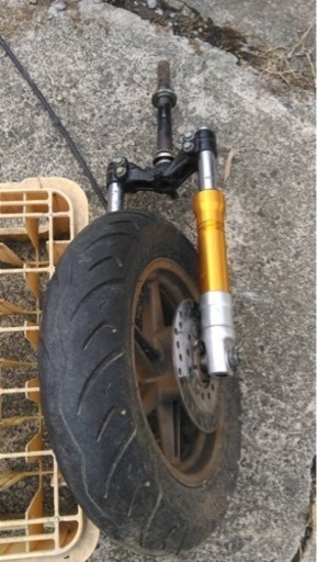 チョイノリに加工のフロントショックです