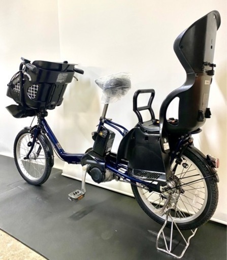 関東全域送料無料　業界最長完全保証　電動自転車　パナソニック　ギュットミニ　新型　20インチ 8ah パワフル　紺　電動アシスト自転車