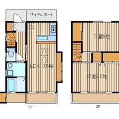 ペット楽器相談可のリフォーム済み戸建。大型バイクも駐車可。