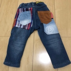 breeze party party ダウンベスト　裏起毛パンツ　90cmの画像