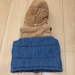 breeze party party ダウンベスト　裏起毛パンツ　90cmの画像