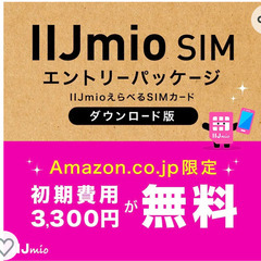 iijmio エントリーパッケージ