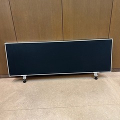 【最終値下げ】デスクパーテーション　デスクトップパネル　ブラック...