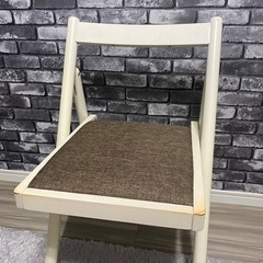不二貿易 折りたたみチェア 椅子　クッション付きの画像