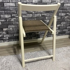 不二貿易 折りたたみチェア 椅子　クッション付きの画像