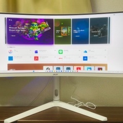 Acer製　湾曲ゲーミングモニター　29.5インチ　美品です