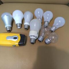 LED電球　手回しライト