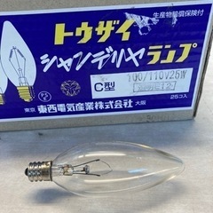 シャンデリア 電球☆94688クリア100/110V25W E12