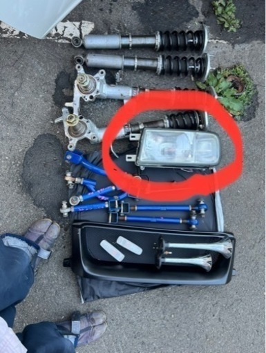 y32セドグロ前期ヘッドライト左右