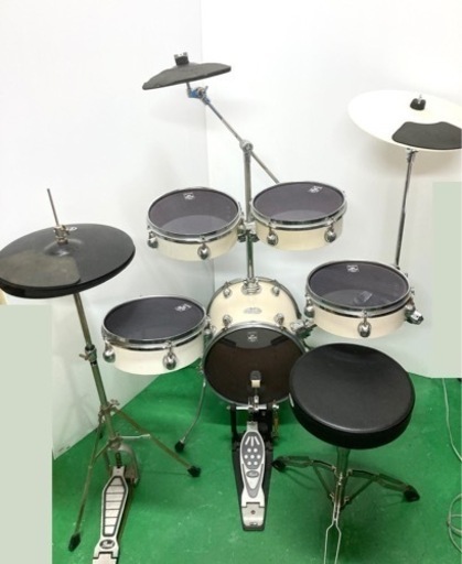 SOLD OUT◆Pearl パール◆Rhythm Pod 練習用ドラムセット スローン付 中古
