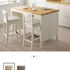 IKEA 収納付 ダイニングテーブル ハイテーブルの画像