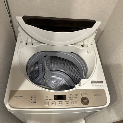 シャープ SHARP ストア ES-GE6E-T [全自動洗濯機 6.0kg ブラウン系 