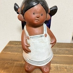 ハワイ風 陶器 靴べらたて