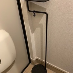 [無料]キースタンド　ブラック　S字フック２つ付きの画像