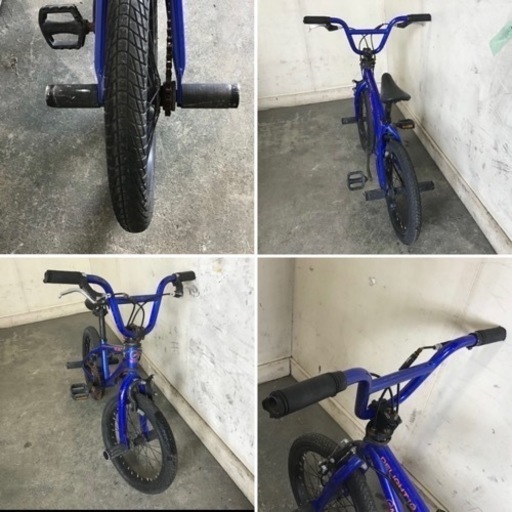 24□岐阜発　△BMX MOTEL WORKS/DELIGHT:E/キッズ用/16インチ△ブルー/自転車/両ハンドルグリップヘッド破損有り/現状品　R5.7/31□