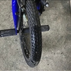 24□岐阜発　△BMX MOTEL WORKS/DELIGHT:E/キッズ用/16インチ△ブルー/自転車/両ハンドルグリップヘッド破損有り/現状品　R5.7/31□の画像