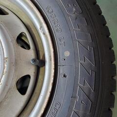 2020年製　165R13　6PRスタッドレス4本セット中古　ブリヂストンVL1の画像