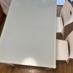 【受渡し者決まりました】ダイニングテーブルセット9月中に取りに来...
