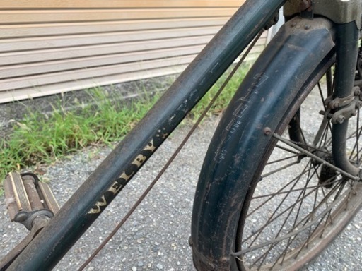 レトロ自転車　ウエルビー号　運搬車