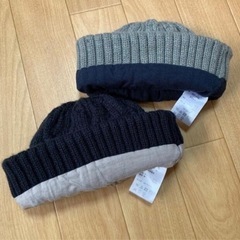 ニット帽2枚の画像