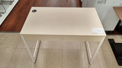 ★ジモティ割あり★  PCデスク ナチュラル H74×D60×W100 クリーニング済み TJ1858