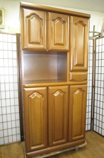 R488 マルミツ 正面天然木、シューズボックス、下駄箱、幅88cm Used・美品